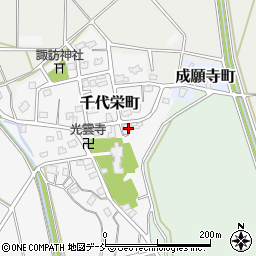 新潟県長岡市千代栄町17周辺の地図