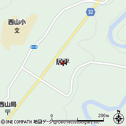 福島県河沼郡柳津町砂子原居平周辺の地図