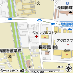 新潟県立　長岡大手高等学校済美会館周辺の地図