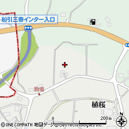 福島県田村市船引町春山植桜周辺の地図