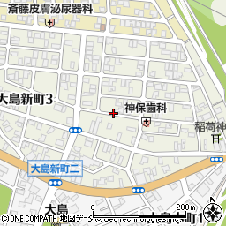 新潟県長岡市大島新町周辺の地図