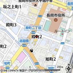 新潟県長岡市殿町周辺の地図