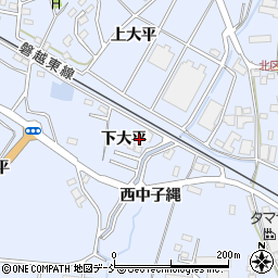 福島県田村市船引町船引下大平周辺の地図