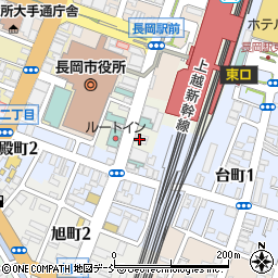 オリックスレンタカー長岡駅前店周辺の地図