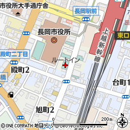 ホテルルートイン長岡駅前周辺の地図