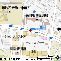 新潟県長岡市沖田周辺の地図