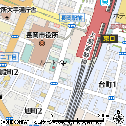 リパーク長岡駅前駐車場周辺の地図