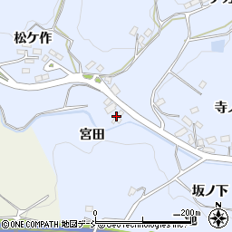 福島県郡山市西田町木村宮田周辺の地図