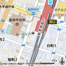 ＪＲ東日本長岡乗務員宿泊所周辺の地図