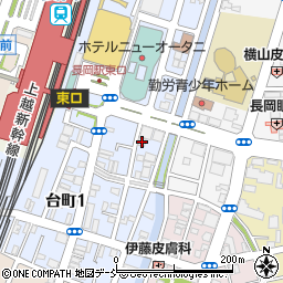 長岡英智高等学校　長岡駅東学習センター周辺の地図