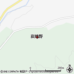 福島県田村市常葉町常葉炭焼野周辺の地図