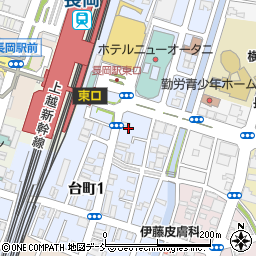 新潟県長岡市台町周辺の地図