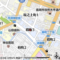 新潟県長岡市殿町3丁目周辺の地図