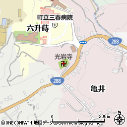 光岩寺周辺の地図