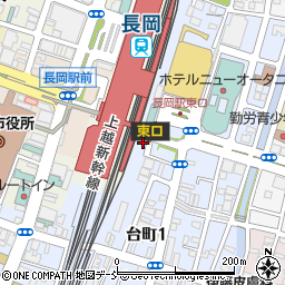 トヨタレンタリース新潟長岡店周辺の地図
