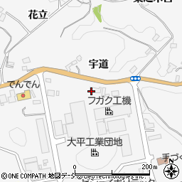 福島県三春町（田村郡）熊耳（宇道）周辺の地図