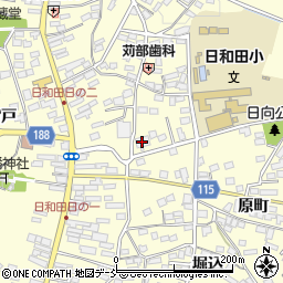 ＪＡ福島さくら日和田デイサービスセンターひなた周辺の地図