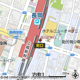 ＪＲ東日本ホテルメッツ長岡周辺の地図