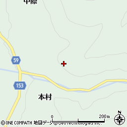 福島県大沼郡三島町大谷夜岳平周辺の地図
