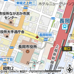 新潟県長岡市大手通周辺の地図