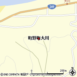 石川県輪島市町野町大川周辺の地図