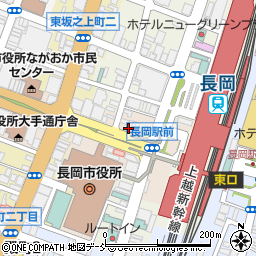 旬魚旬菜 極DINING 若旦那 長岡駅前店周辺の地図