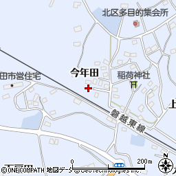 福島県田村市船引町船引今年田周辺の地図