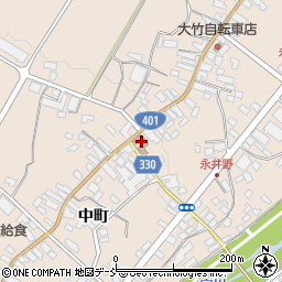 永井野郵便局周辺の地図