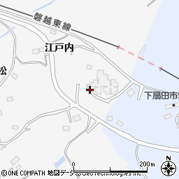 福島県田村市船引町文珠江戸内周辺の地図