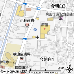 ちゃんこ江戸沢　新潟長岡今朝白店周辺の地図