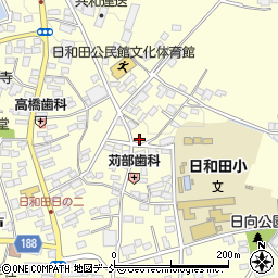 ホワイト急便福島　日和田店周辺の地図