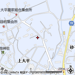 福島県田村市船引町船引上大平周辺の地図