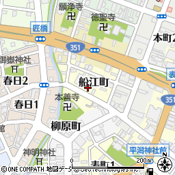 新潟県長岡市船江町周辺の地図