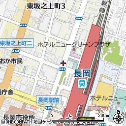 新潟県長岡市城内町周辺の地図