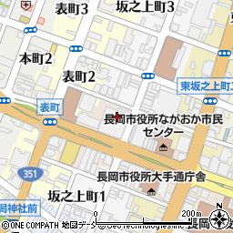 長岡市立図書館互尊文庫周辺の地図