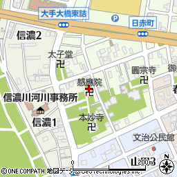 感応院周辺の地図