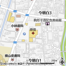第四北越銀行原信今朝白店 ＡＴＭ周辺の地図