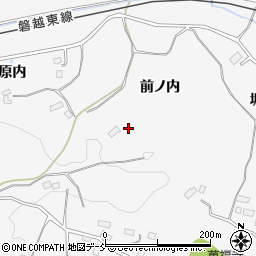 福島県田村市船引町文珠前ノ内周辺の地図