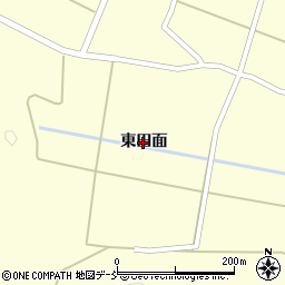 福島県会津若松市湊町大字平潟（東田面）周辺の地図