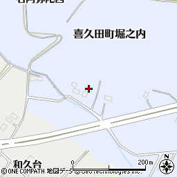 福島県郡山市喜久田町堀之内二渡周辺の地図