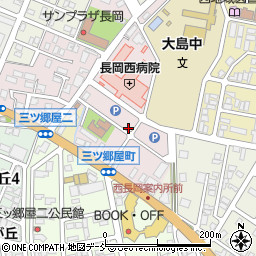 新潟県長岡市三ツ郷屋町周辺の地図