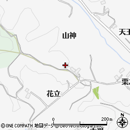 福島県田村郡三春町熊耳山神周辺の地図