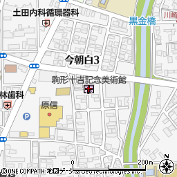 駒形十吉記念美術館周辺の地図