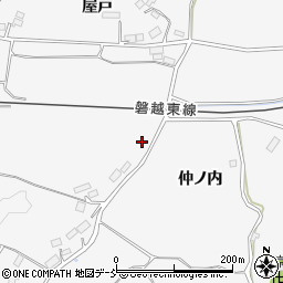 福島県田村市船引町文珠仲ノ内周辺の地図
