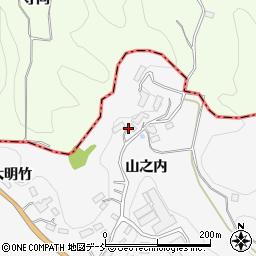 福島県三春町（田村郡）熊耳（山之内）周辺の地図