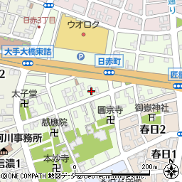 新潟県長岡市日赤町周辺の地図