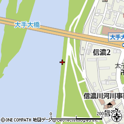 信濃川周辺の地図