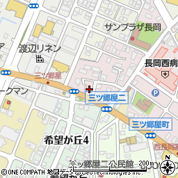 新潟県長岡市三ツ郷屋町308周辺の地図