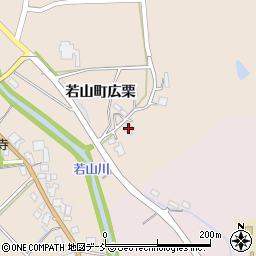 石川県珠洲市若山町広栗イ周辺の地図