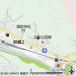 福島県田村郡三春町平沢担橋388-2周辺の地図
